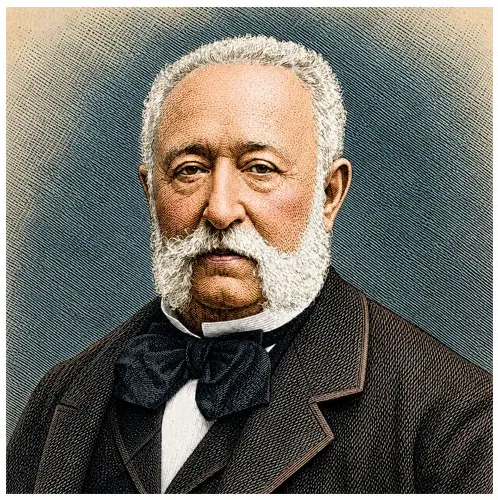 Retrato de Ramón de Campoamor, escritor y político español.